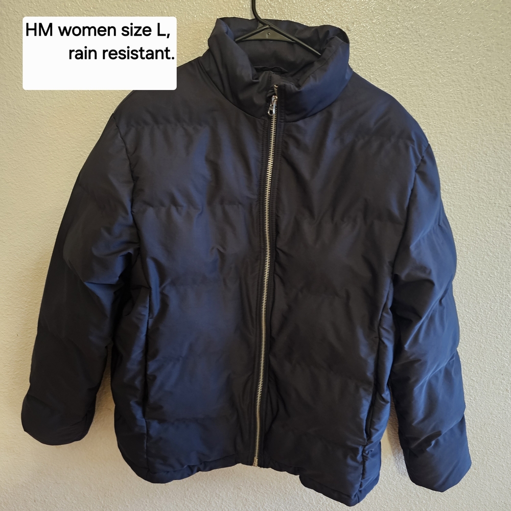 H&M Dark Blue Water-Repellent Jacket